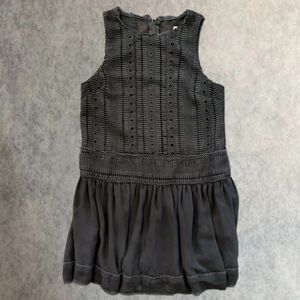 Nicholas Mini Dress Womens Medium Black Edgy See Through Feminine Goth